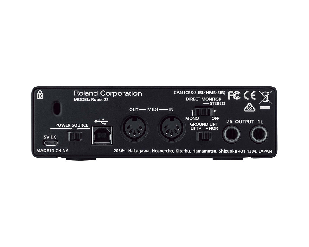 Roland Rubix 22 USB Audio Interface – Turnpike Audio
